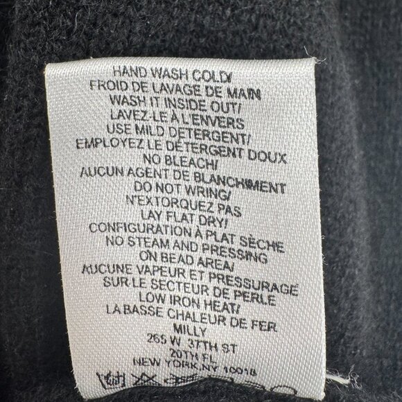 Embellished Black Knit Cardigan by Milly - Picture 6 of 7